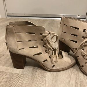 Vince Camuto Lace Up Block Heels